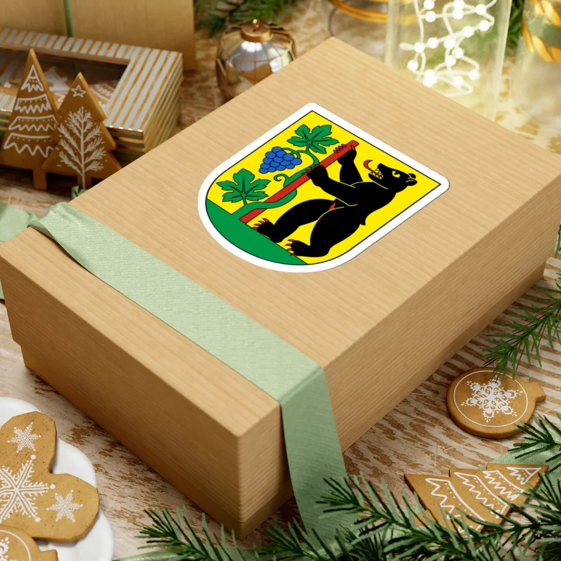 Berneck-blazon (Switzerland) (Coat of Arms) STICKER Vinyl Kiss-Cut Decal - The Sticker Space