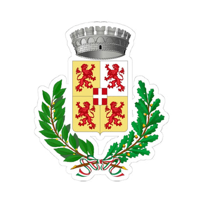 Bernezzo-Stemma (Italy) (Coat of Arms) STICKER Vinyl Kiss-Cut Decal 4 Inch White - The Sticker Space