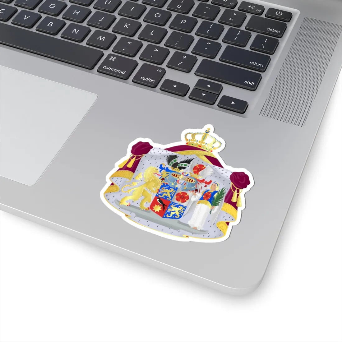 Bernhard der Nederlanden prins van Lippe-Biesterfeld wapen (Netherlands) (Coat of Arms) STICKER Vinyl Kiss-Cut Decal - The Sticker Space