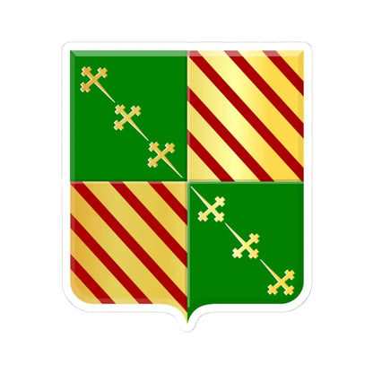 Bernissart wapen (Belgium) (Coat of Arms) STICKER Vinyl Kiss-Cut Decal 4 Inch White - The Sticker Space