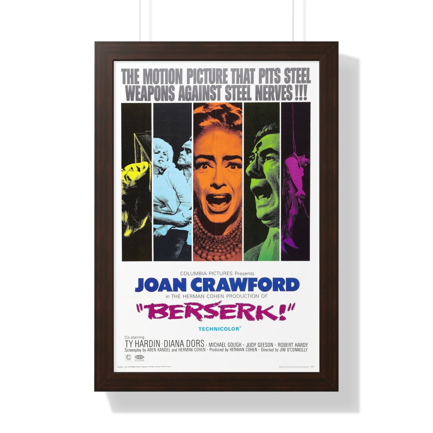 BERSERK 1967 - Framed Movie Poster-16″ x 24″-The Sticker Space