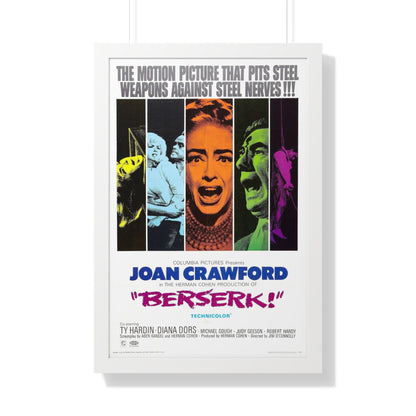 BERSERK 1967 - Framed Movie Poster-20" x 30"-The Sticker Space