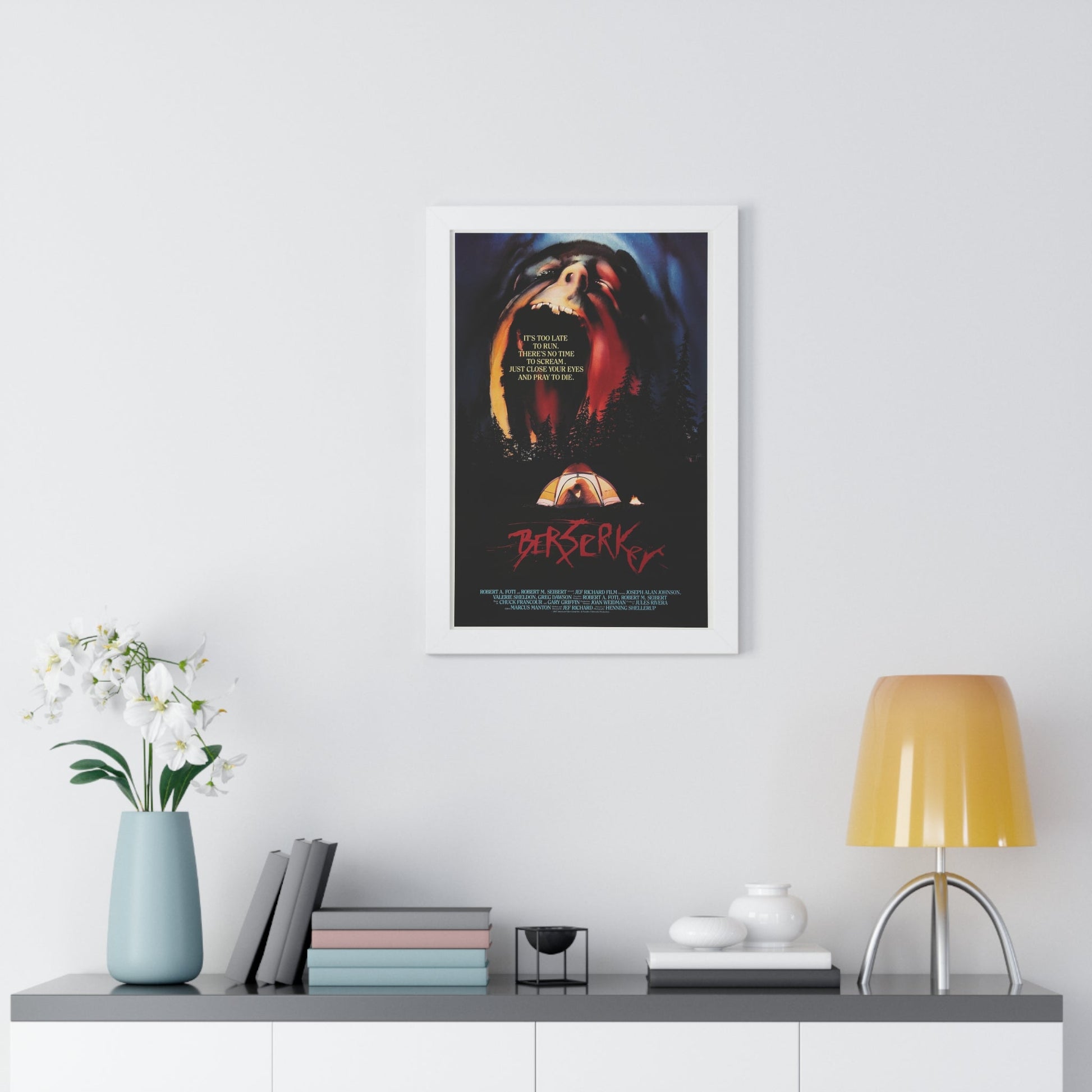 BERSERKER 1987 - Framed Movie Poster-The Sticker Space