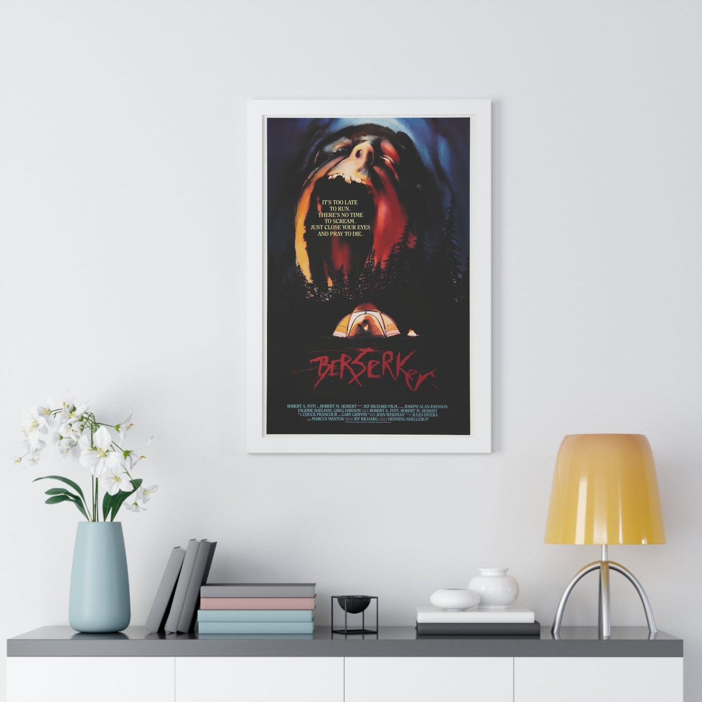 BERSERKER 1987 - Framed Movie Poster-The Sticker Space