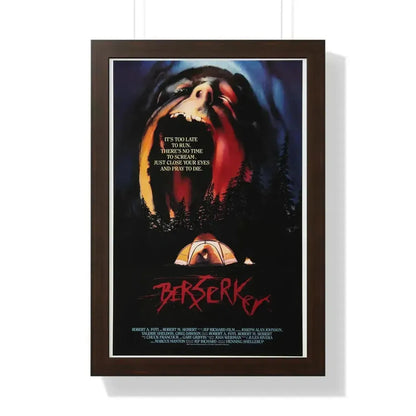 BERSERKER 1987 - Framed Movie Poster - The Sticker Space