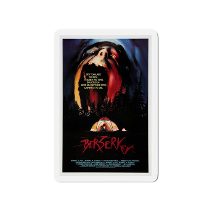 BERSERKER 1987 Movie Poster - Die-Cut Magnet-4" x 4"-The Sticker Space