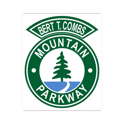 Bert T. Combs Mountain Parkway logo (Kentucky) (Road Sign) STICKER Vinyl Kiss-Cut Decal 2 Inch White - The Sticker Space