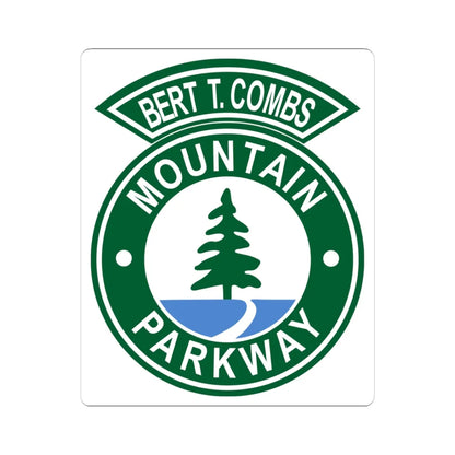 Bert T. Combs Mountain Parkway logo (Kentucky) (Road Sign) STICKER Vinyl Kiss-Cut Decal 3 Inch White - The Sticker Space