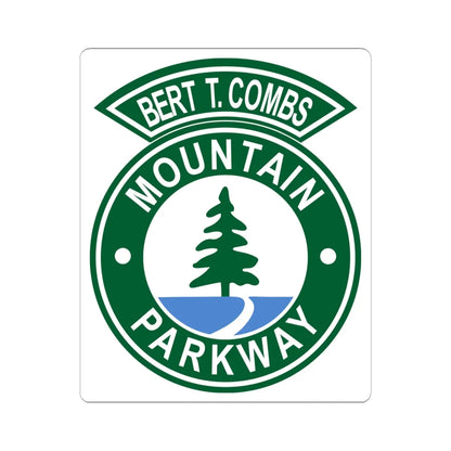 Bert T. Combs Mountain Parkway logo (Kentucky) (Road Sign) STICKER Vinyl Kiss-Cut Decal 6 Inch White - The Sticker Space