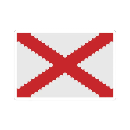 Bertem vlag (Belgium) STICKER Vinyl Kiss-Cut Decal 2 Inch White - The Sticker Space