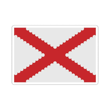 Bertem vlag (Belgium) STICKER Vinyl Kiss-Cut Decal 3 Inch White - The Sticker Space