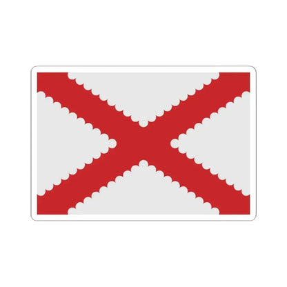 Bertem vlag (Belgium) STICKER Vinyl Kiss-Cut Decal 4 Inch White - The Sticker Space