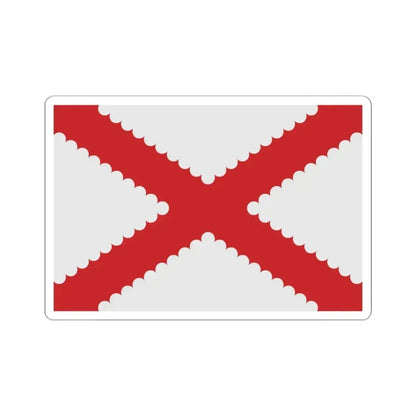 Bertem vlag (Belgium) STICKER Vinyl Kiss-Cut Decal 6 Inch White - The Sticker Space