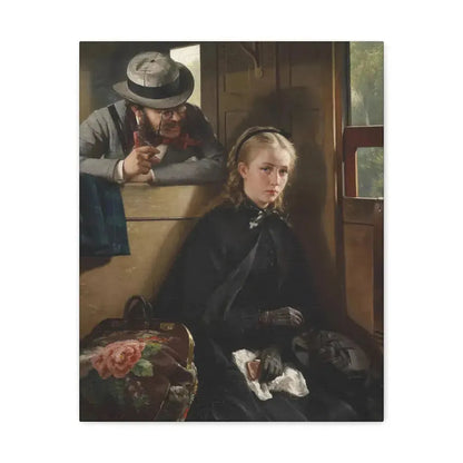 Berthold Woltze (1829-1896) The Irritating Gentleman 1874 - Canvas Wall Art 16″ x 20″ 1.25" - The Sticker Space