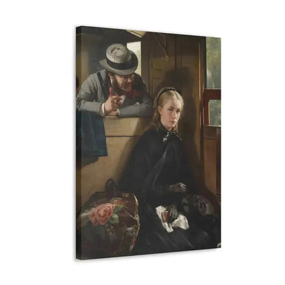 Berthold Woltze (1829-1896) The Irritating Gentleman 1874 - Canvas Wall Art - The Sticker Space