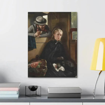 Berthold Woltze (1829-1896) The Irritating Gentleman 1874 - Canvas Wall Art - The Sticker Space