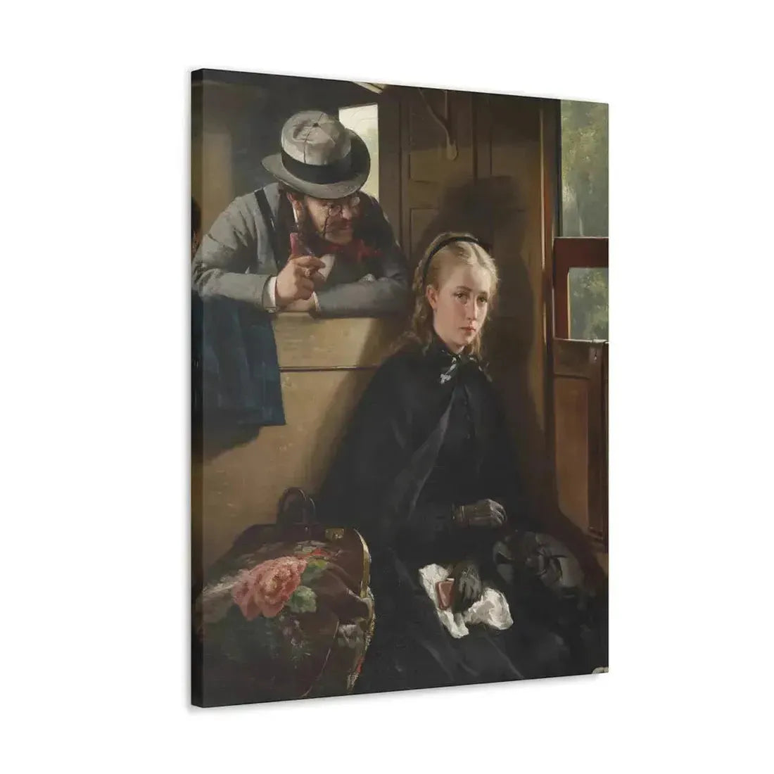 Berthold Woltze (1829-1896) The Irritating Gentleman 1874 - Canvas Wall Art - The Sticker Space
