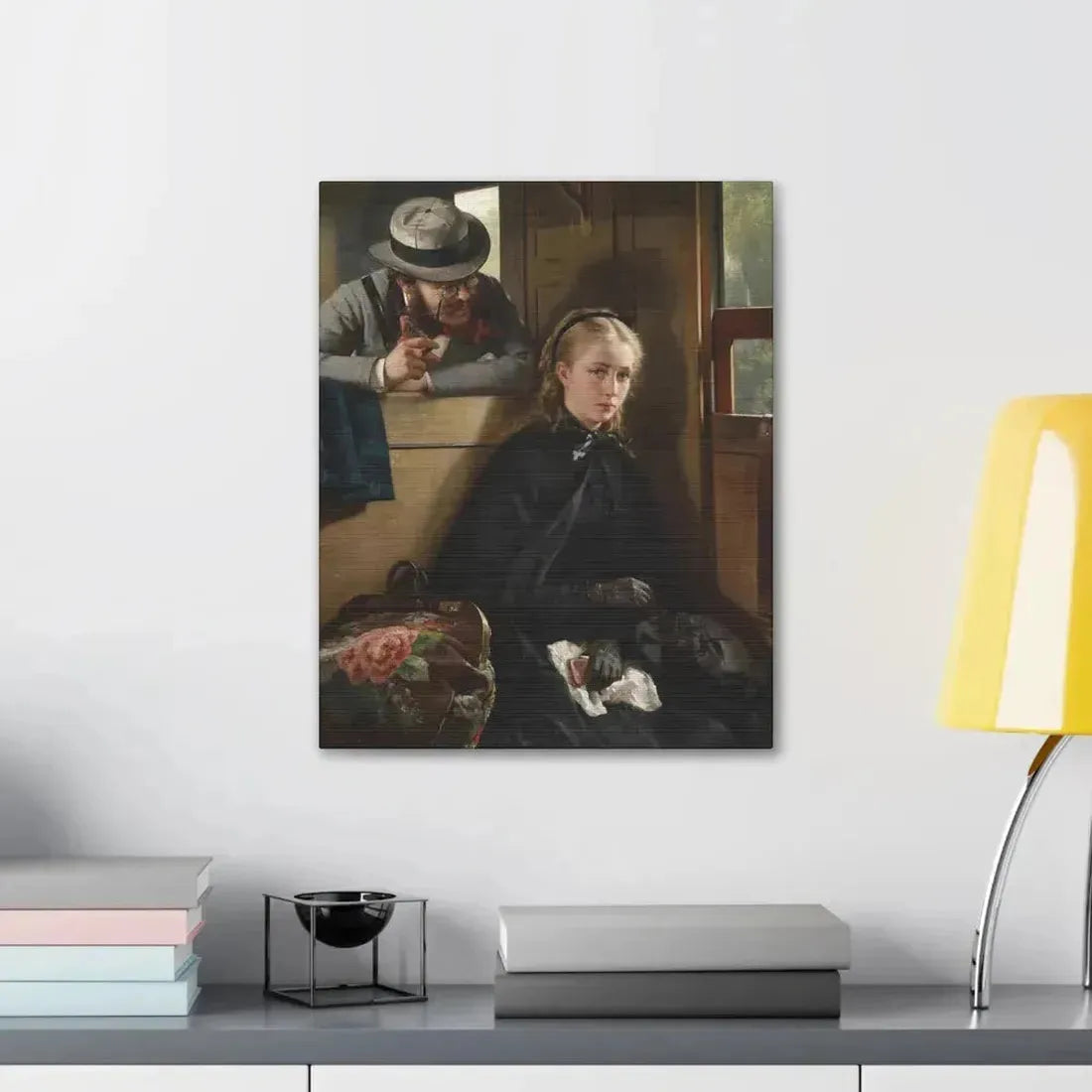 Berthold Woltze (1829-1896) The Irritating Gentleman 1874 - Canvas Wall Art - The Sticker Space