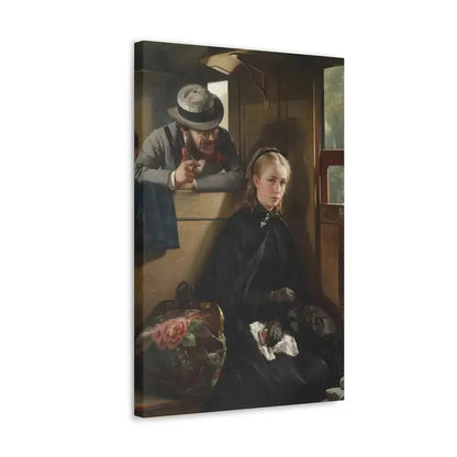 Berthold Woltze (1829-1896) The Irritating Gentleman 1874 - Canvas Wall Art - The Sticker Space
