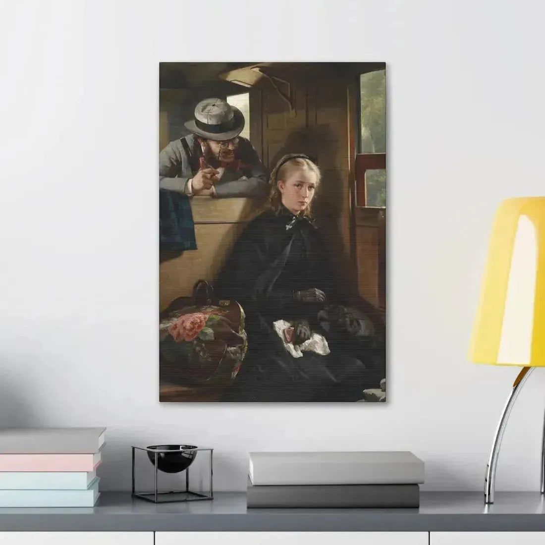 Berthold Woltze (1829-1896) The Irritating Gentleman 1874 - Canvas Wall Art - The Sticker Space