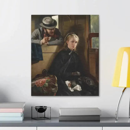 Berthold Woltze (1829-1896) The Irritating Gentleman 1874 - Canvas Wall Art - The Sticker Space