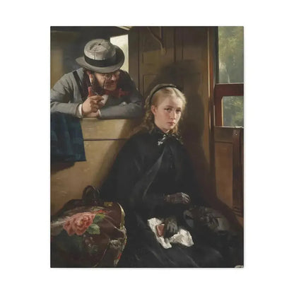 Berthold Woltze (1829-1896) The Irritating Gentleman 1874 - Canvas Wall Art - The Sticker Space