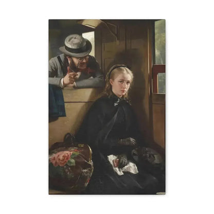 Berthold Woltze (1829-1896) The Irritating Gentleman 1874 - Canvas Wall Art - The Sticker Space