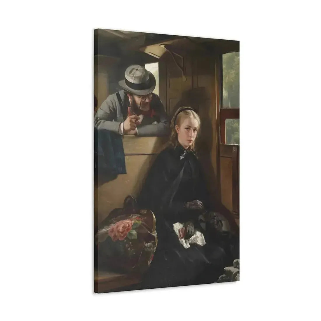 Berthold Woltze (1829-1896) The Irritating Gentleman 1874 - Canvas Wall Art - The Sticker Space