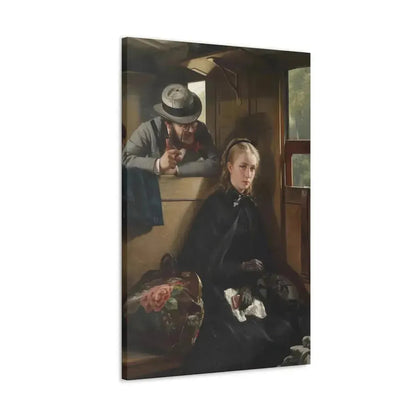 Berthold Woltze (1829-1896) The Irritating Gentleman 1874 - Canvas Wall Art - The Sticker Space
