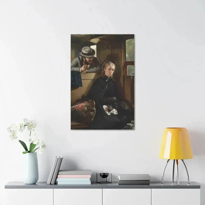 Berthold Woltze (1829-1896) The Irritating Gentleman 1874 - Canvas Wall Art - The Sticker Space