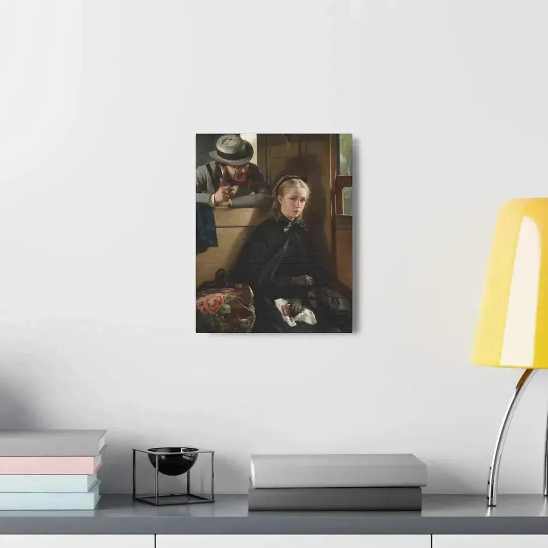 Berthold Woltze (1829-1896) The Irritating Gentleman 1874 - Canvas Wall Art - The Sticker Space