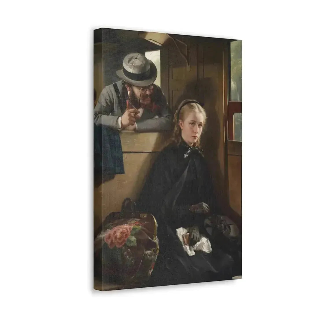 Berthold Woltze (1829-1896) The Irritating Gentleman 1874 - Canvas Wall Art - The Sticker Space