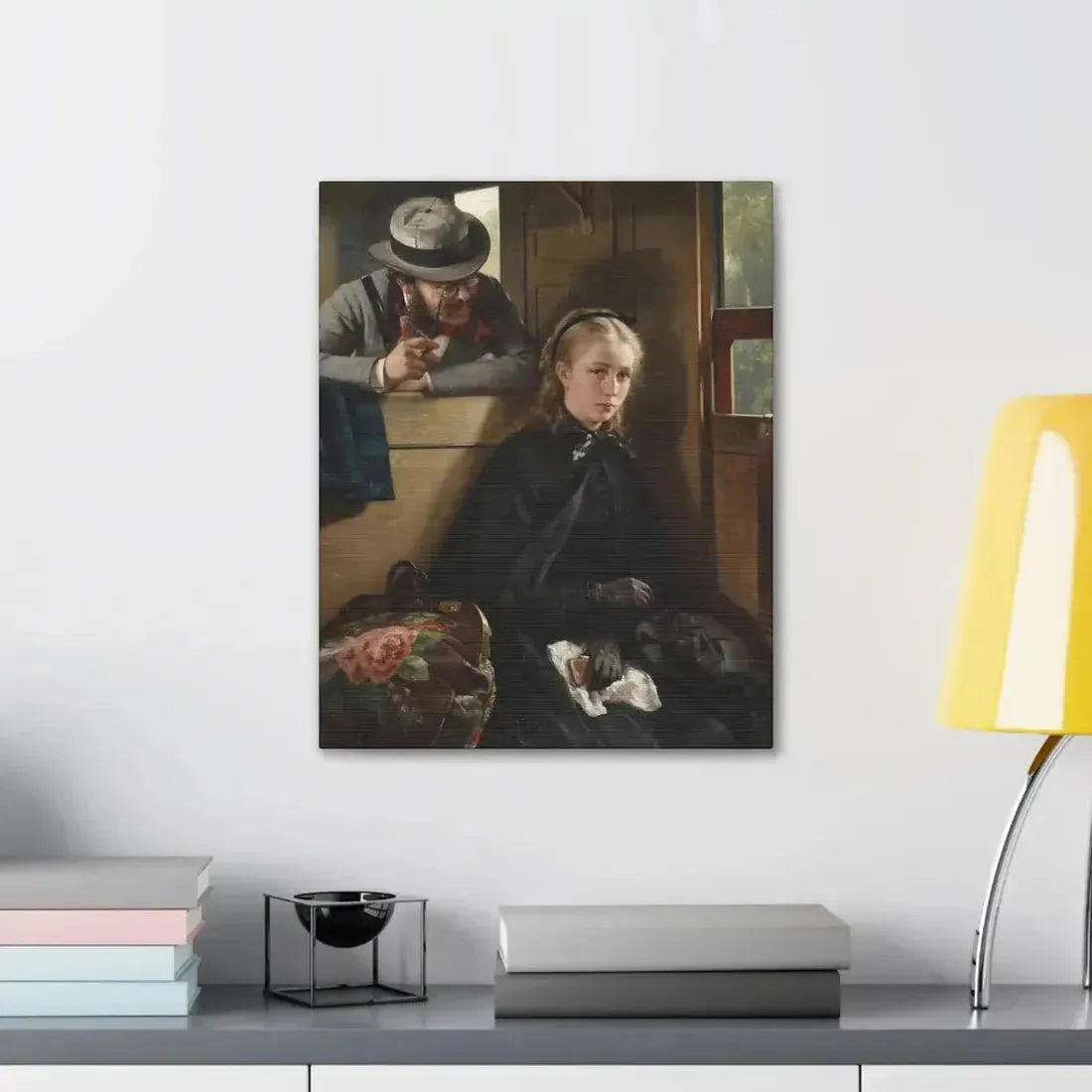 Berthold Woltze (1829-1896) The Irritating Gentleman 1874 - Canvas Wall Art - The Sticker Space