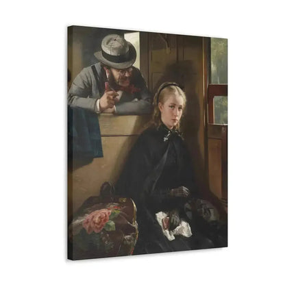 Berthold Woltze (1829-1896) The Irritating Gentleman 1874 - Canvas Wall Art - The Sticker Space
