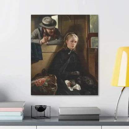 Berthold Woltze (1829-1896) The Irritating Gentleman 1874 - Canvas Wall Art - The Sticker Space