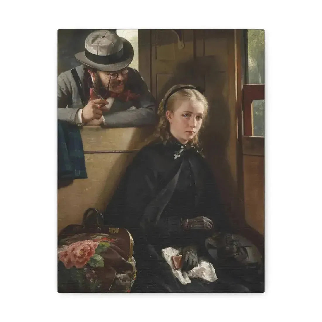 Berthold Woltze (1829-1896) The Irritating Gentleman 1874 - Canvas Wall Art - The Sticker Space