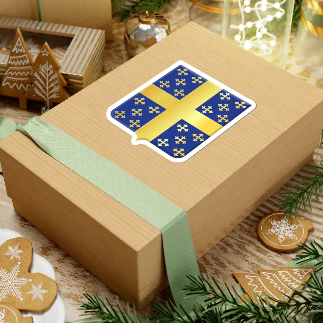 Bertogne wapen (Belgium) (Coat of Arms) STICKER Vinyl Kiss-Cut Decal - The Sticker Space