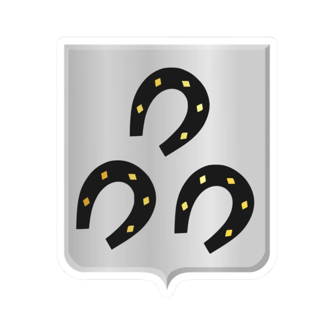 Bertrix wapen (Belgium) (Coat of Arms) STICKER Vinyl Kiss-Cut Decal 2 Inch White - The Sticker Space