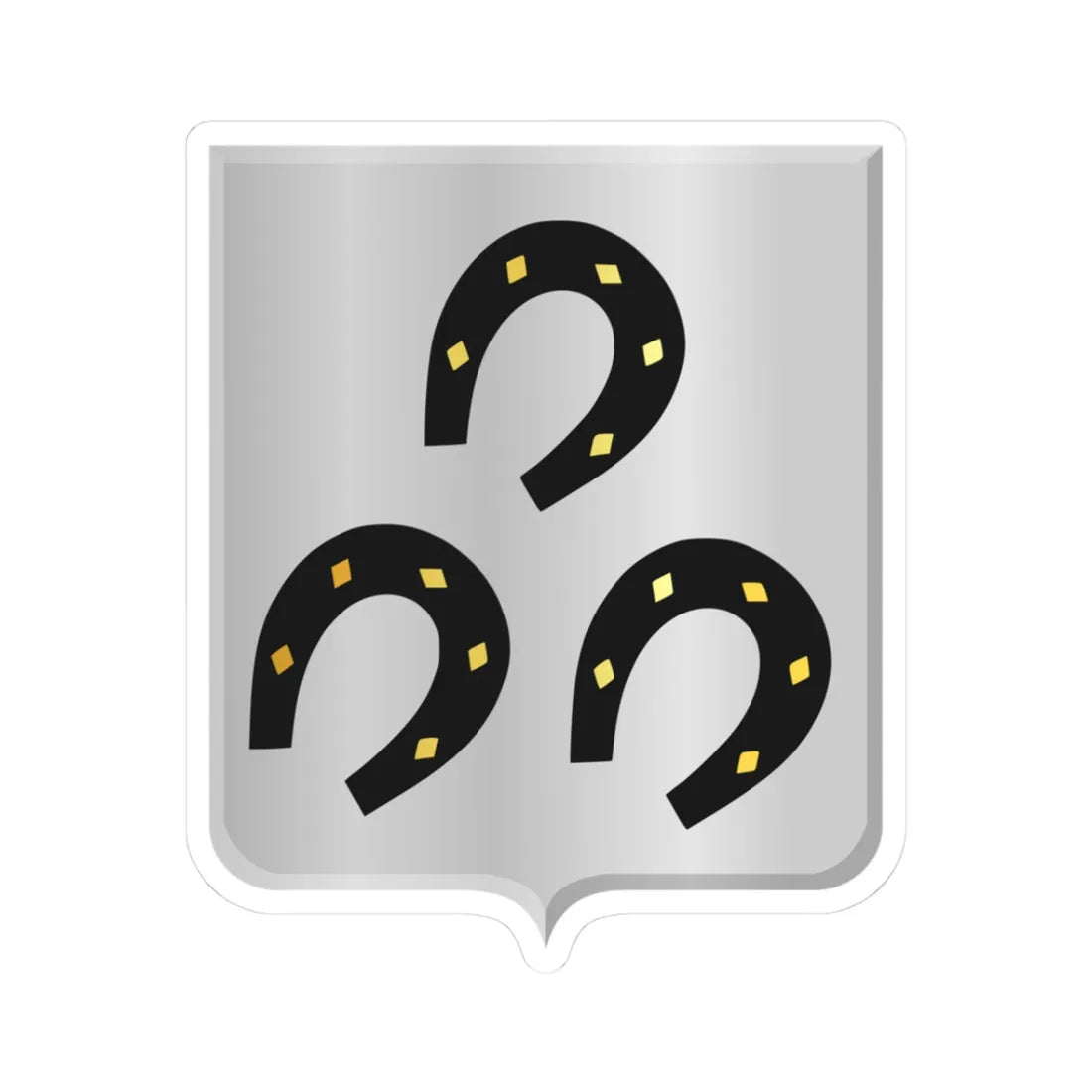 Bertrix wapen (Belgium) (Coat of Arms) STICKER Vinyl Kiss-Cut Decal 3 Inch White - The Sticker Space