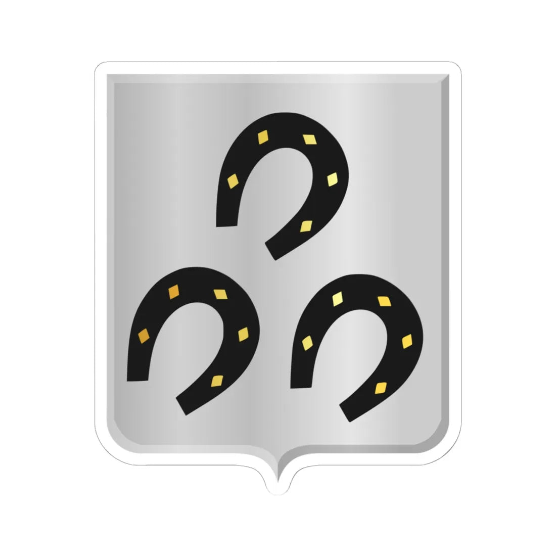 Bertrix wapen (Belgium) (Coat of Arms) STICKER Vinyl Kiss-Cut Decal 6 Inch White - The Sticker Space