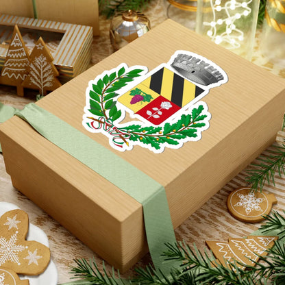 Berzano di Tortona-Stemma (Italy) (Coat of Arms) STICKER Vinyl Kiss-Cut Decal - The Sticker Space