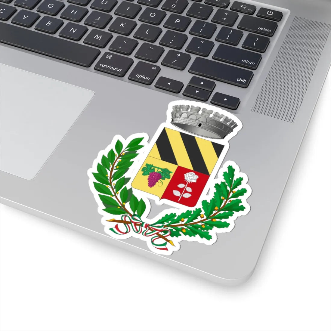 Berzano di Tortona-Stemma (Italy) (Coat of Arms) STICKER Vinyl Kiss-Cut Decal - The Sticker Space