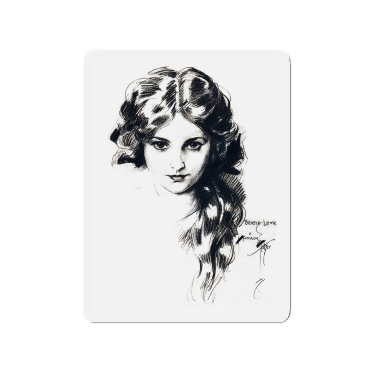 Bessie Love, Screenland, April 1922 (Magazine Illustration) Refrigerator Magnet-2" x 2"-The Sticker Space