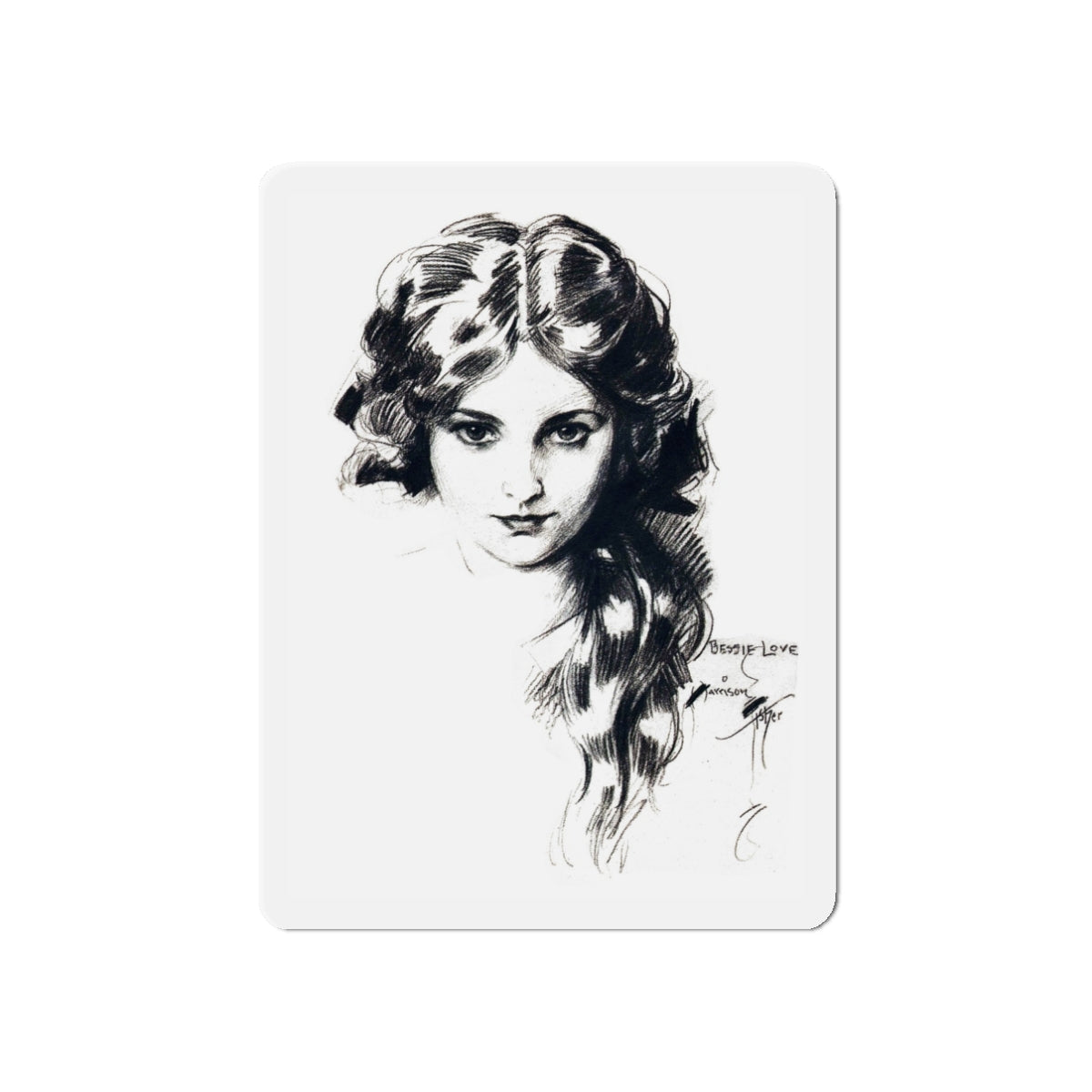 Bessie Love, Screenland, April 1922 (Magazine Illustration) Refrigerator Magnet-3" x 3"-The Sticker Space