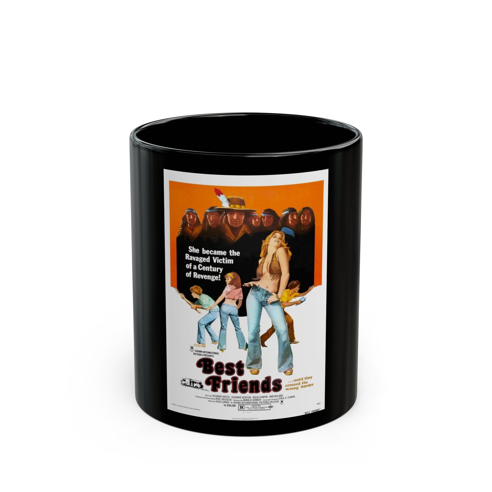 BEST FRIENDS 1982 Movie Poster - Black Coffee Mug-11oz-The Sticker Space