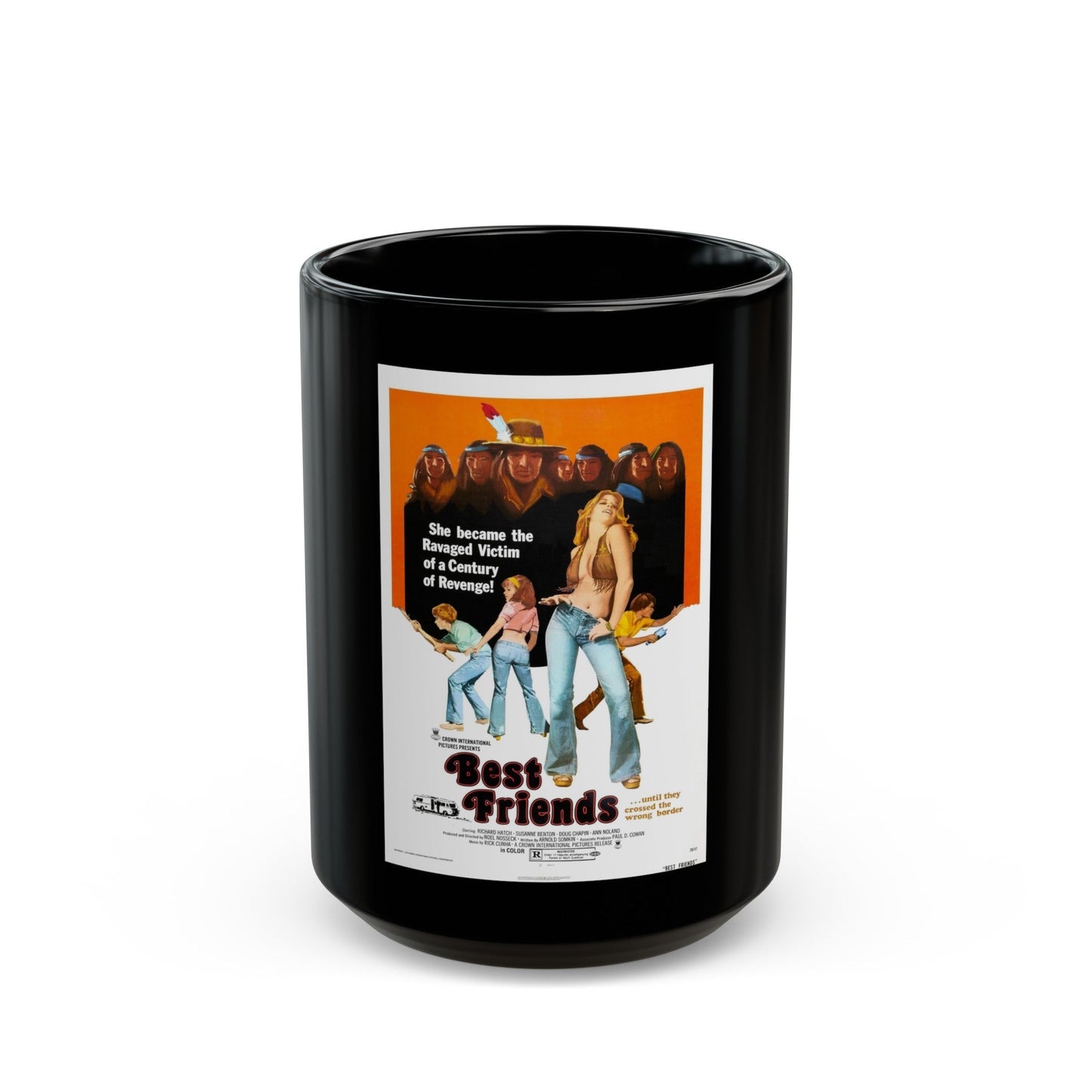 BEST FRIENDS 1982 Movie Poster - Black Coffee Mug-15oz-The Sticker Space