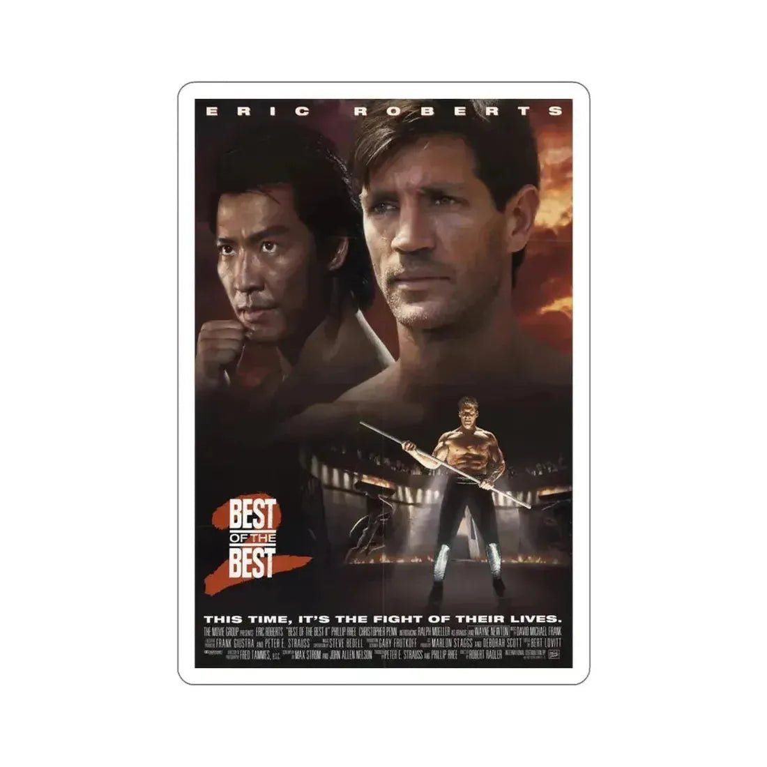 Best of the Best 2 1993 Movie Poster STICKER Vinyl Die-Cut Decal 4 Inch - The Sticker Space