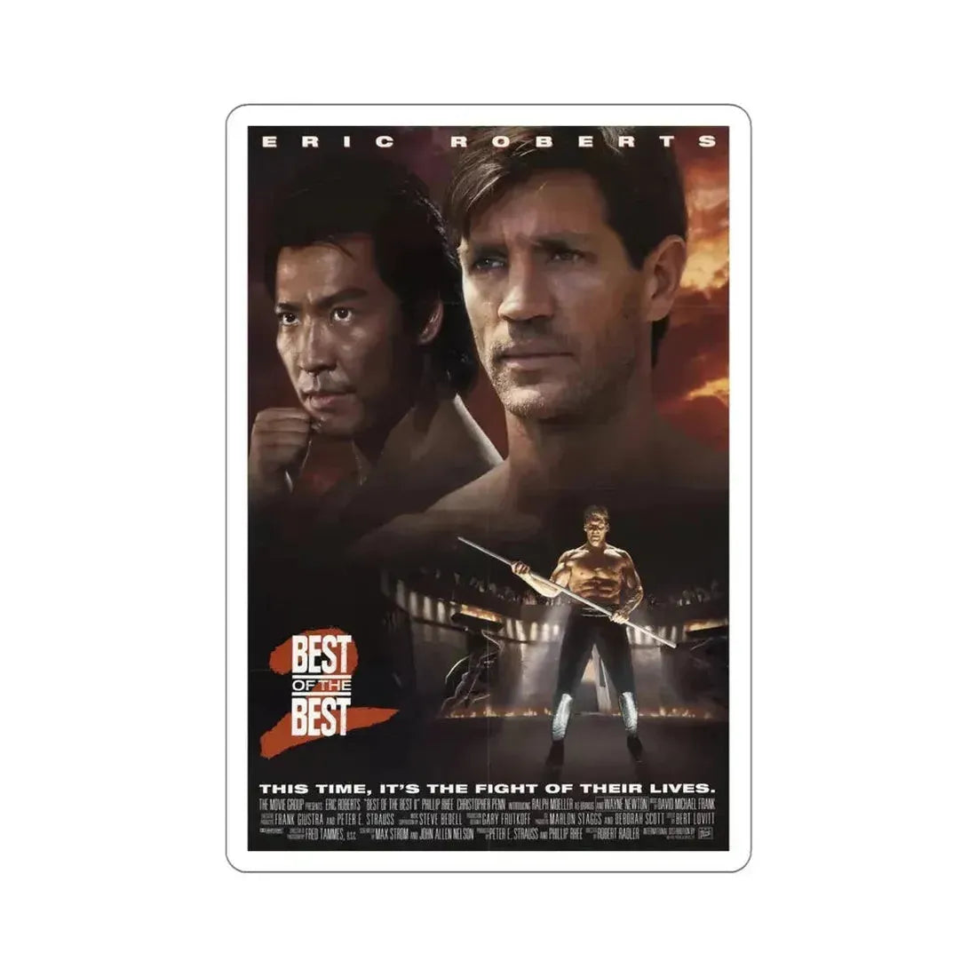 Best of the Best 2 1993 Movie Poster STICKER Vinyl Die-Cut Decal 5 Inch - The Sticker Space