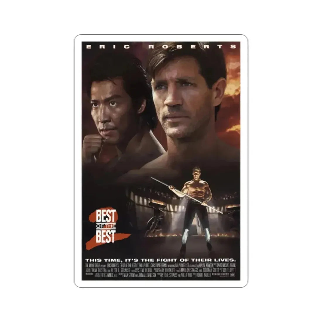 Best of the Best 2 1993 Movie Poster STICKER Vinyl Die-Cut Decal - The Sticker Space