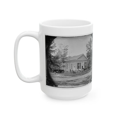 Bethel Church, Va. View Of The Church, Temporary Headquarters Of Gen. Ambrose E. Burnside (U.S. Civil War) White Coffee Mug